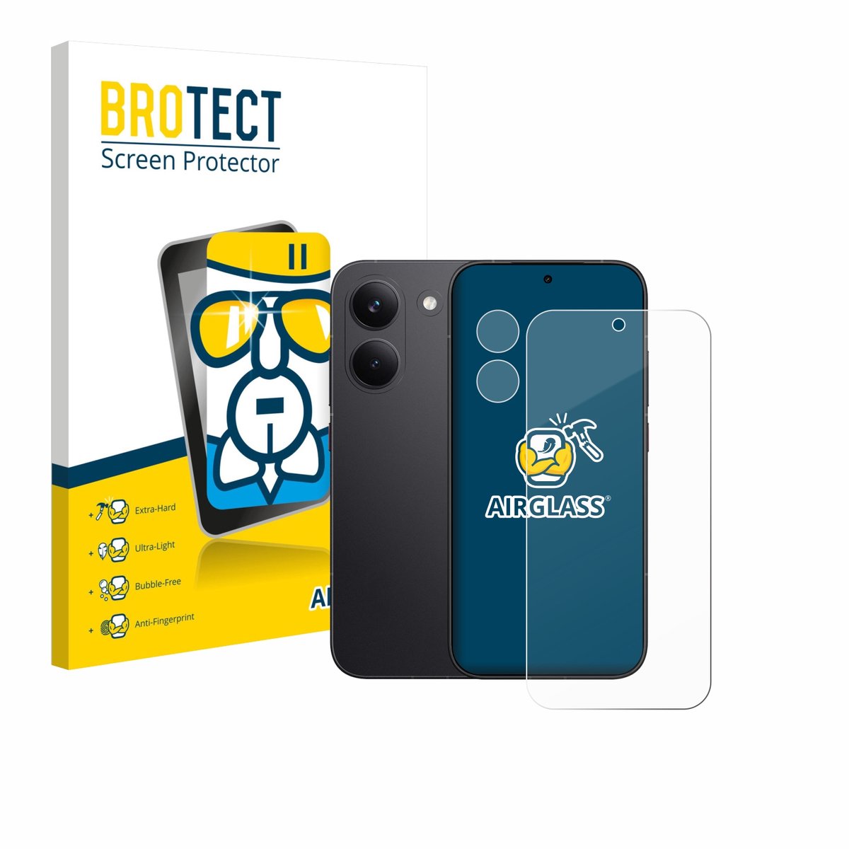 Screenprotector voor Xiaomi Poco X8 Pro (Voor+Camera) Beschermglas transparant