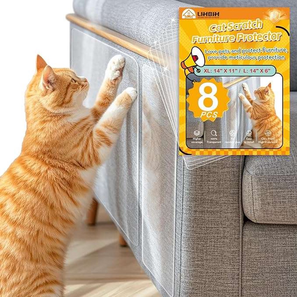 CE Serie - Transparant Meubelbeschermer - 2 Maten - Sterk Klevend