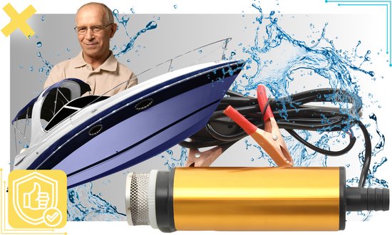 Elektrische Pomp 24V - Vloeistof Overdracht - Roestvrij Staal - 40 L/min - Zwart/Oranje van Merkloos — afbeelding 5