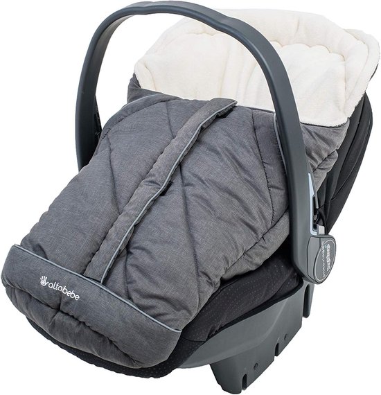 Altabebe AL2003P-49 winter footmuff Alpin collection for baby shell, navy, blue — afbeelding 3