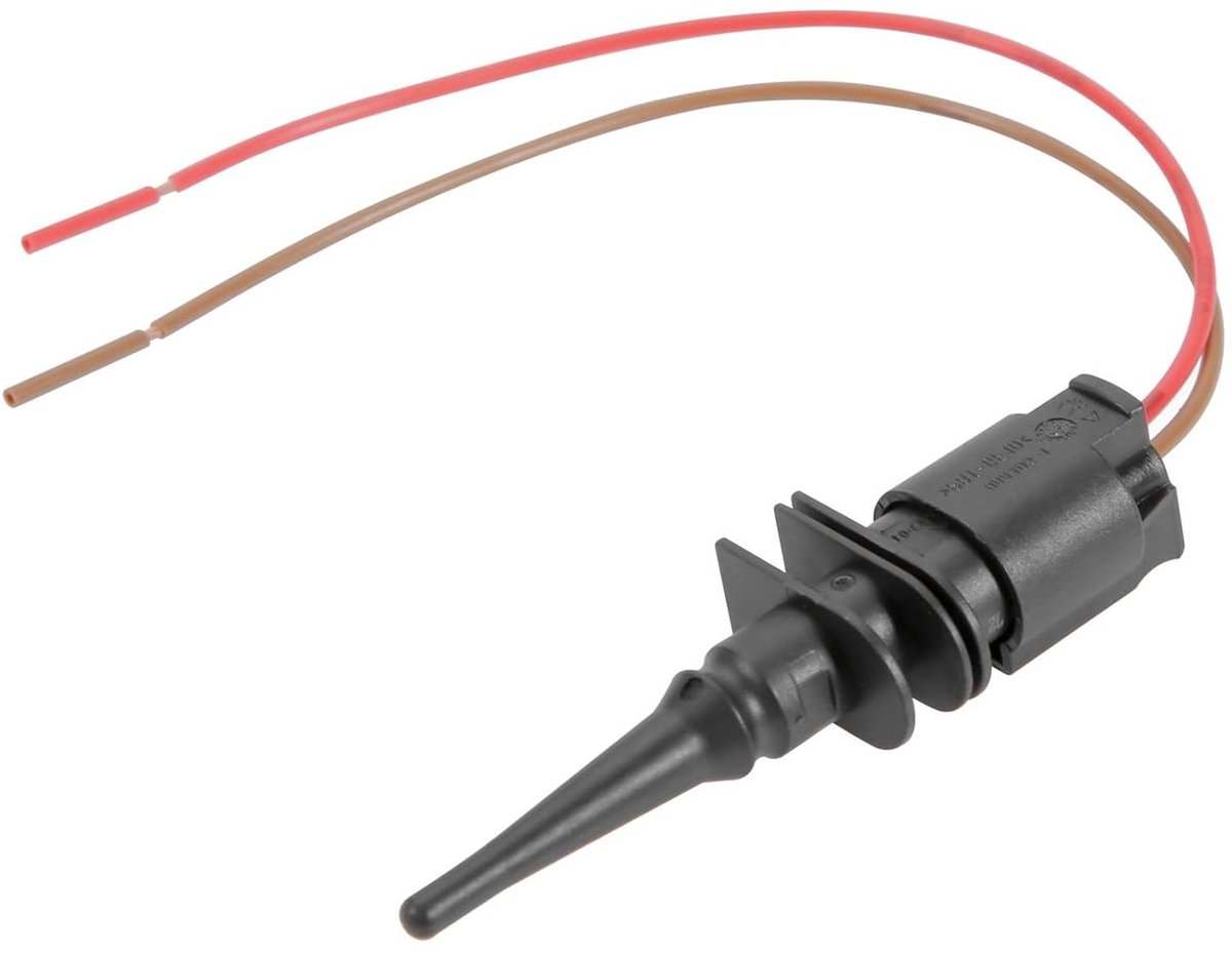 Buitentemperatuursensor - Luchttemperatuursensor Sensor - Auto Temperatuur Meten - Met Aansluitkabel - 7.8 x 7.5 x 4.4 cm - Zwart