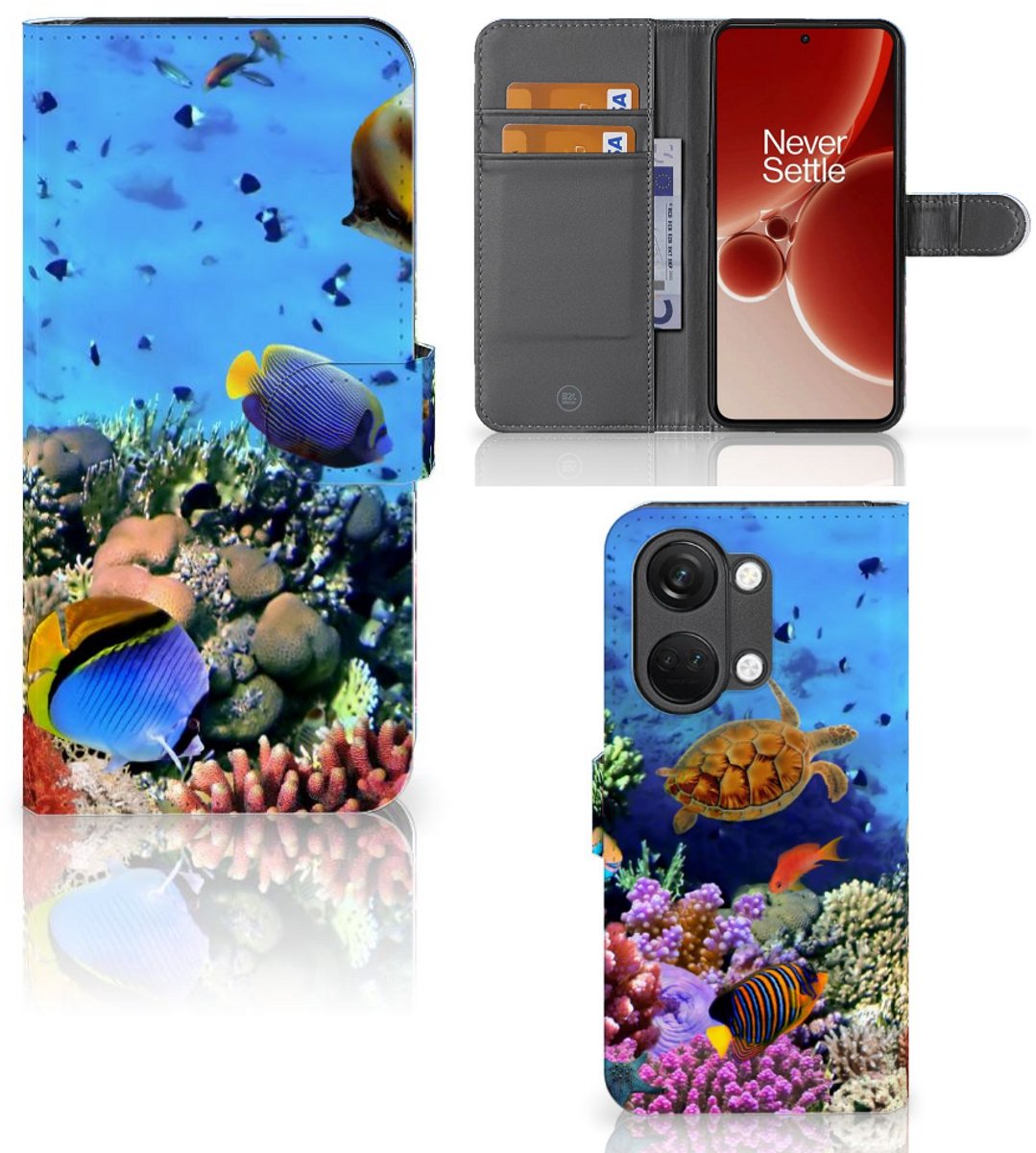 OnePlus Nord 3 Telefoonhoesje met Pasjes Vissen
