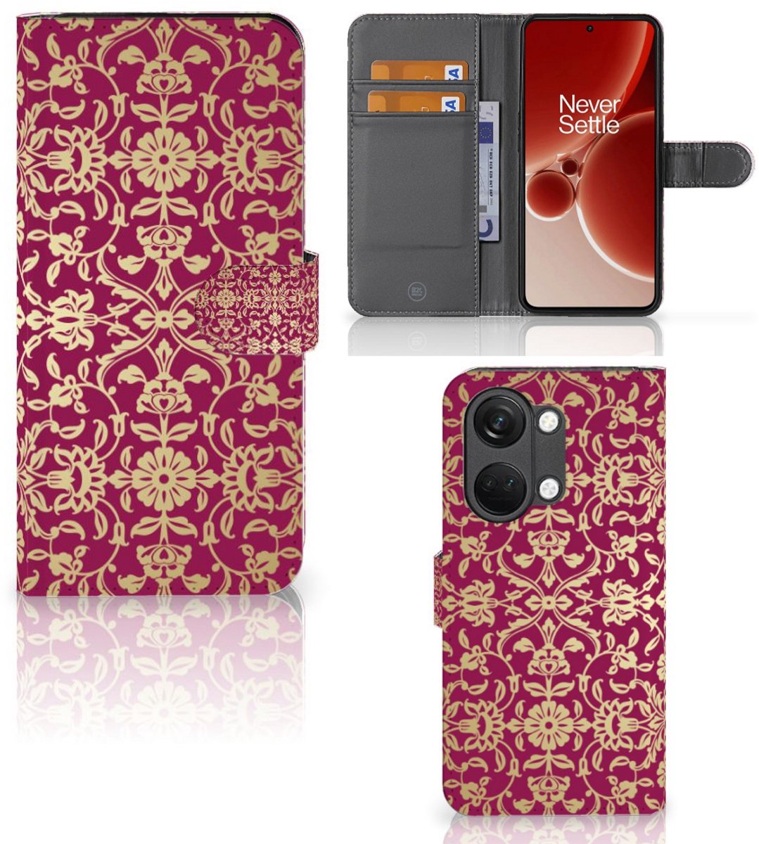 Wallet Case OnePlus Nord 3 Barok Pink