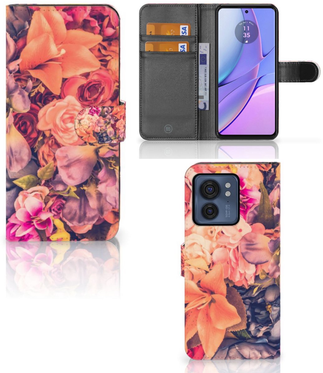 Motorola Edge 40 Hoesje Bosje Bloemen