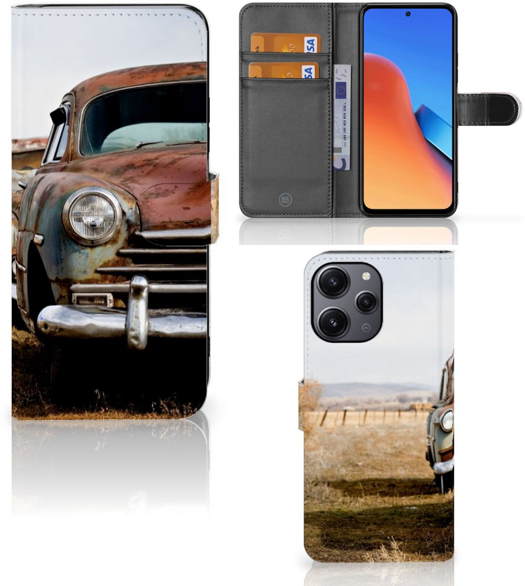 Xiaomi Redmi 12 Telefoonhoesje met foto Vintage Auto