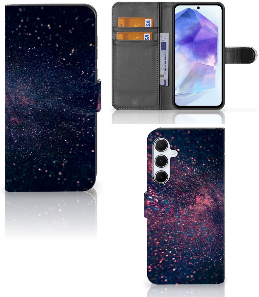 Samsung Galaxy A55 Book Case Stars