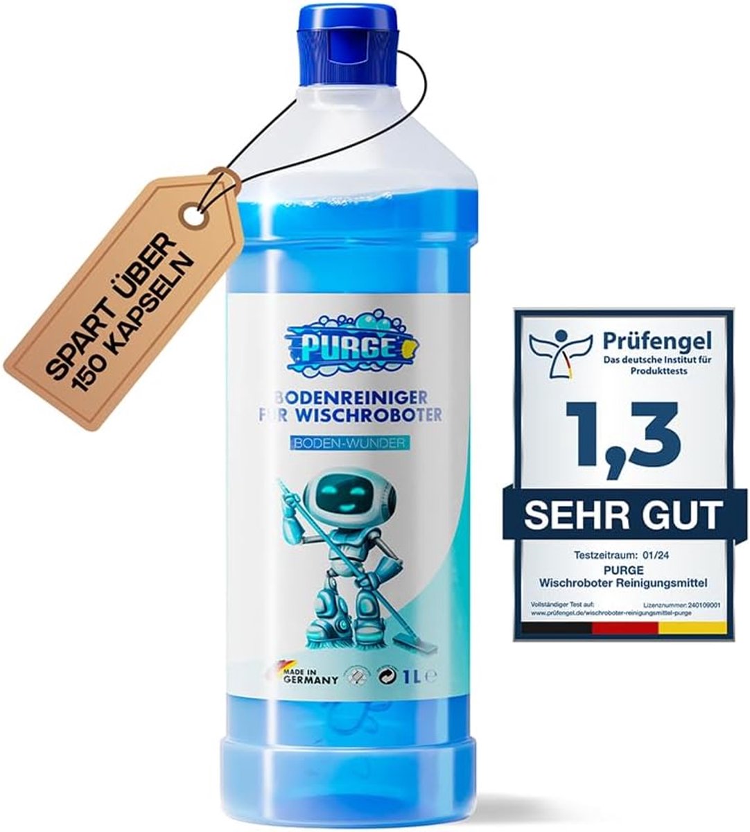 CE - Vloerreiniger Concentrate - 1L - Voor Robot - Geurend met Citrus