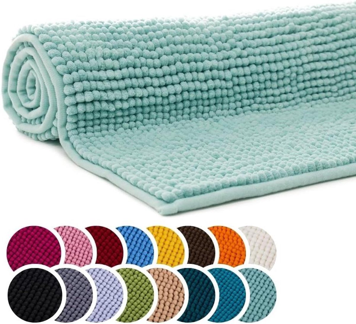 Badmat - Badkamer Tapijt - Zachte Voeten - Geschikt voor vloerverwarming - 50 x 70 cm - Mi
