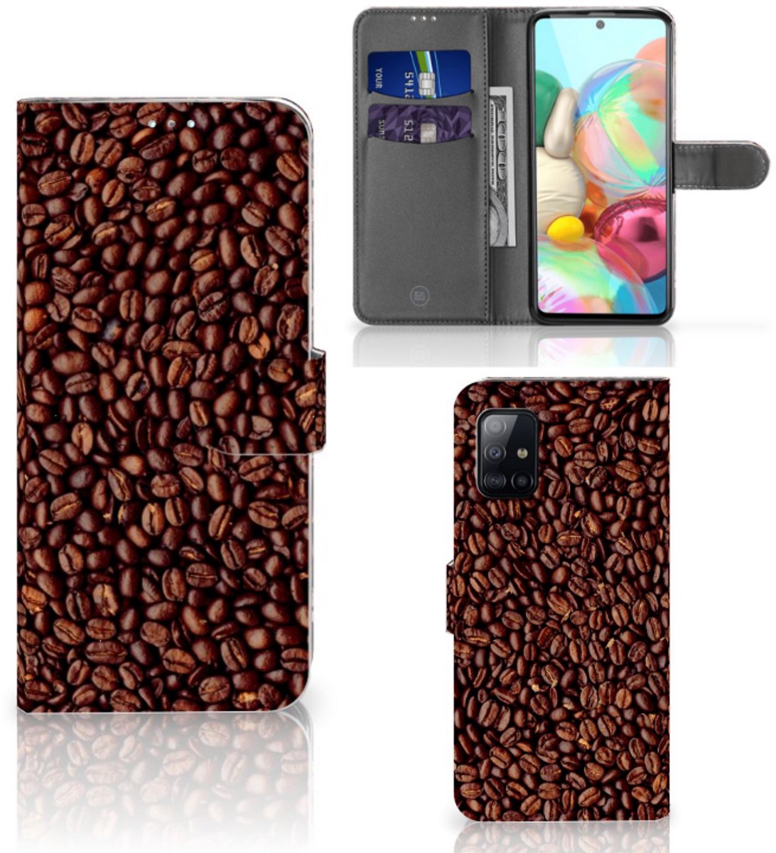 Samsung Galaxy A71 Book Cover Koffiebonen