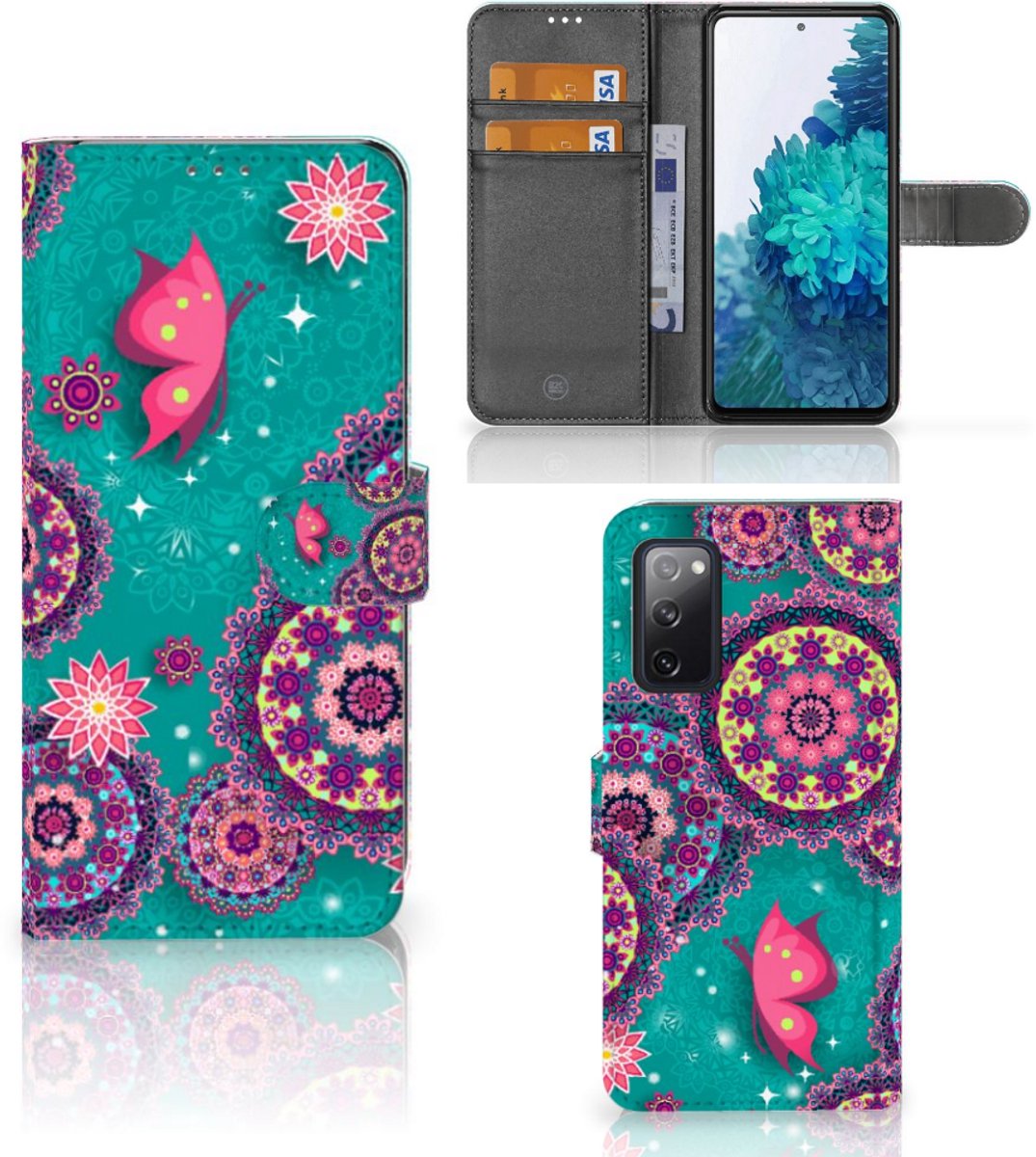 Samsung Galaxy S20 FE Hoesje Cirkels en Vlinders