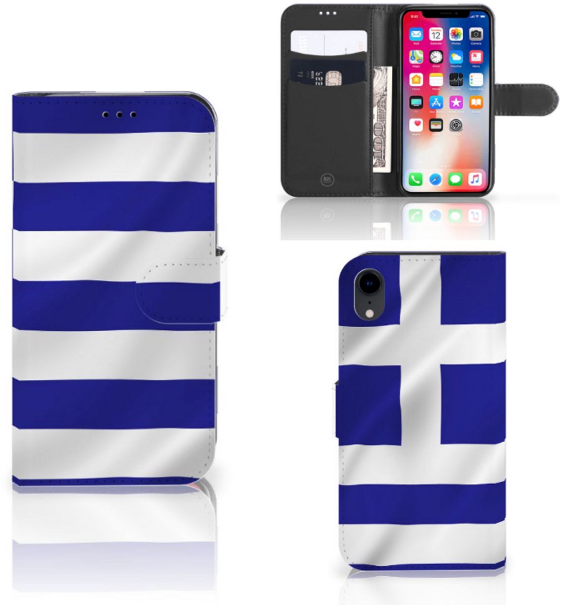 Apple iPhone Xr Bookstyle Case Griekenland