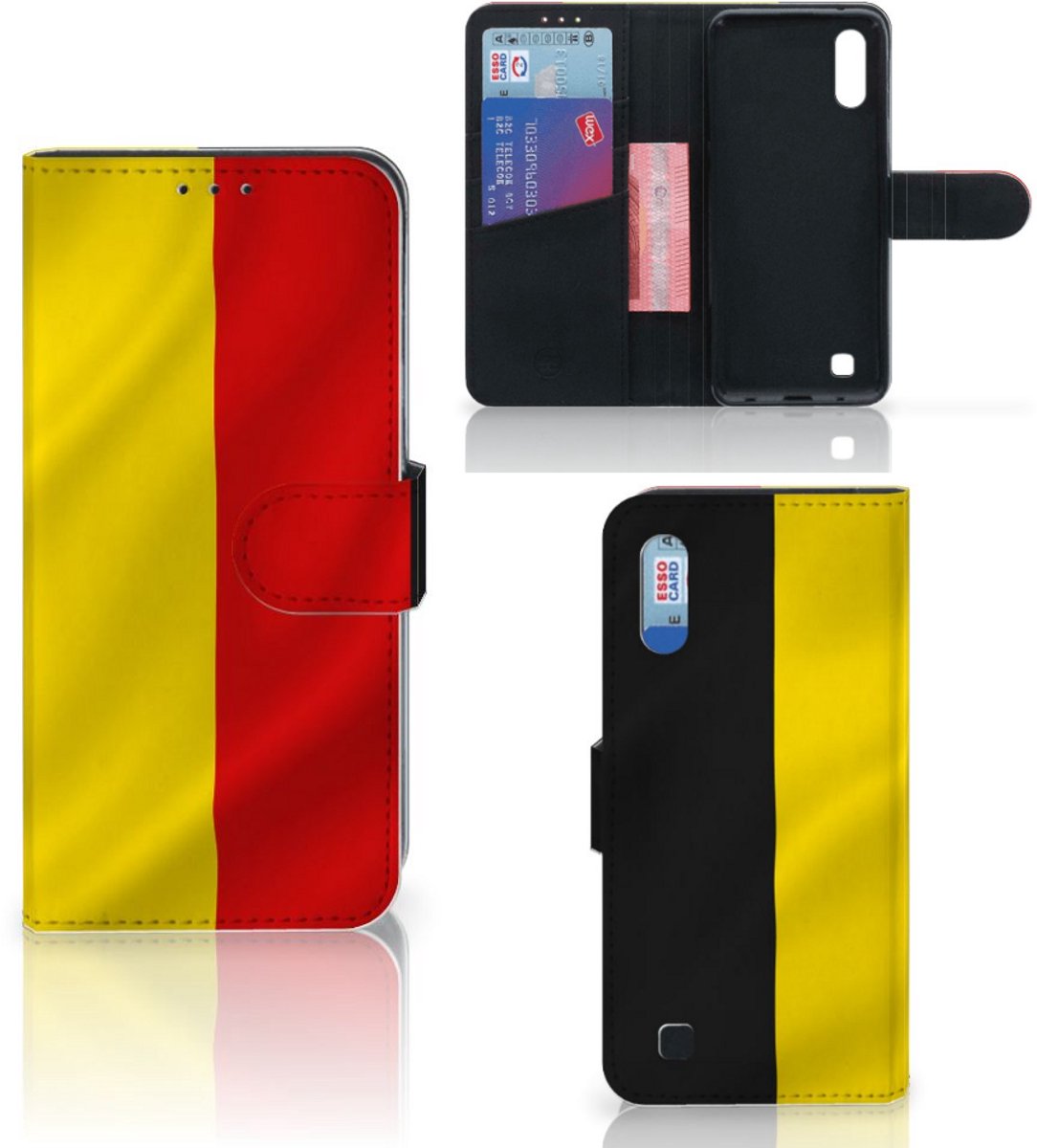 Samsung Galaxy M10 Bookstyle Case Belgische Vlag