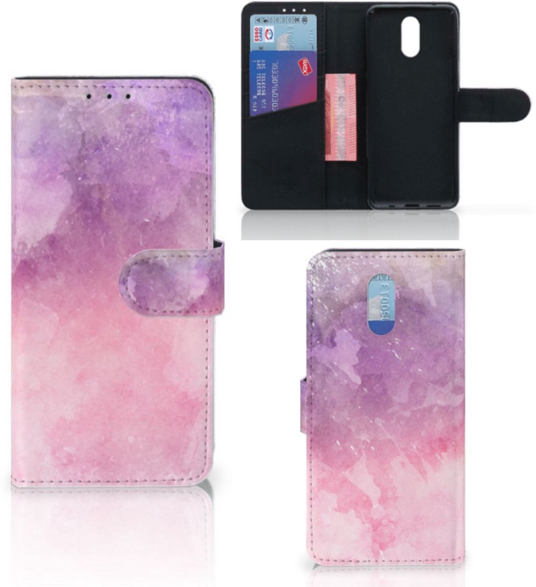 Hoesje Nokia 2.3 Pink Purple Paint