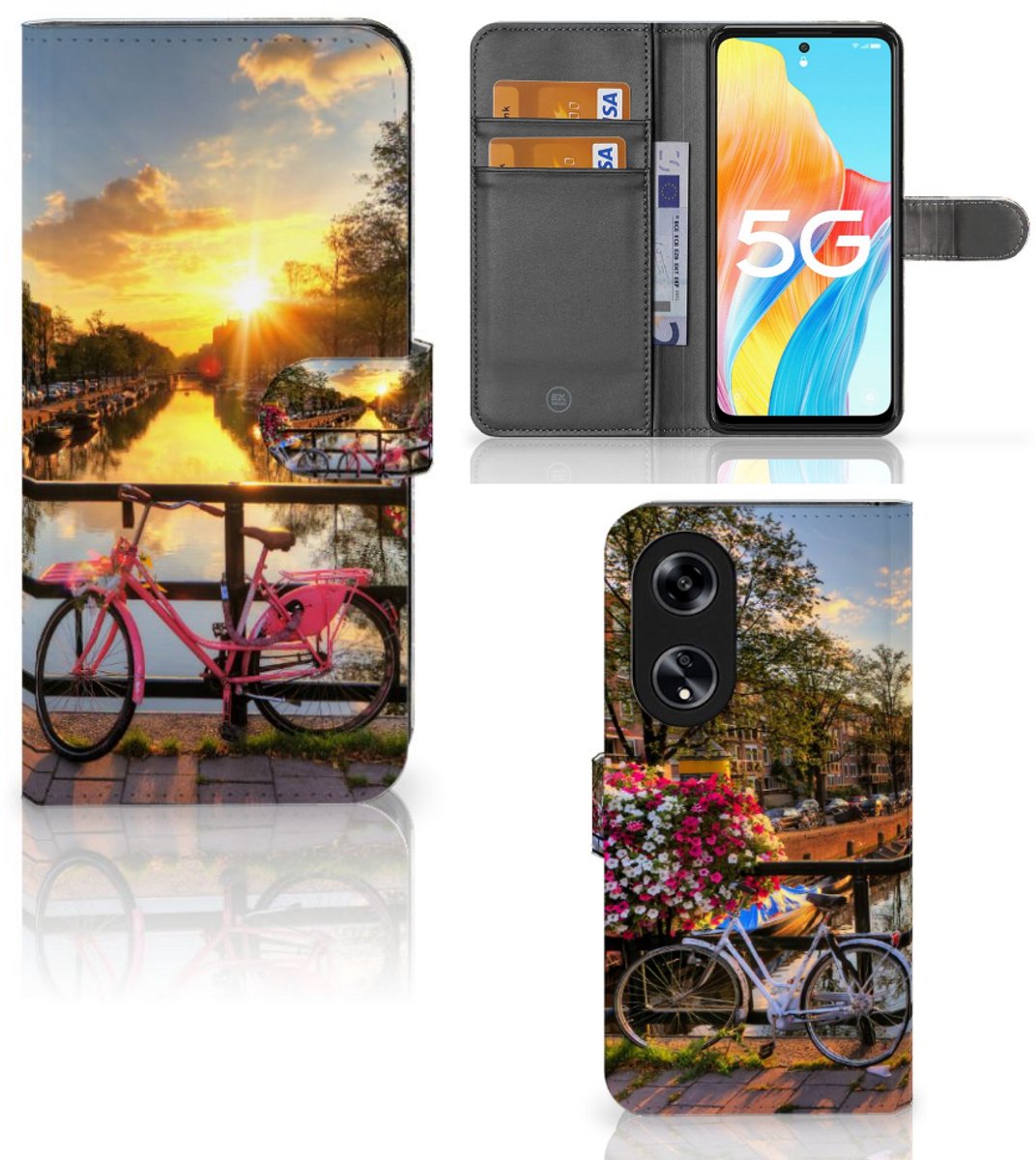 OPPO Reno8 T 5G Flip Cover Amsterdamse Grachten
