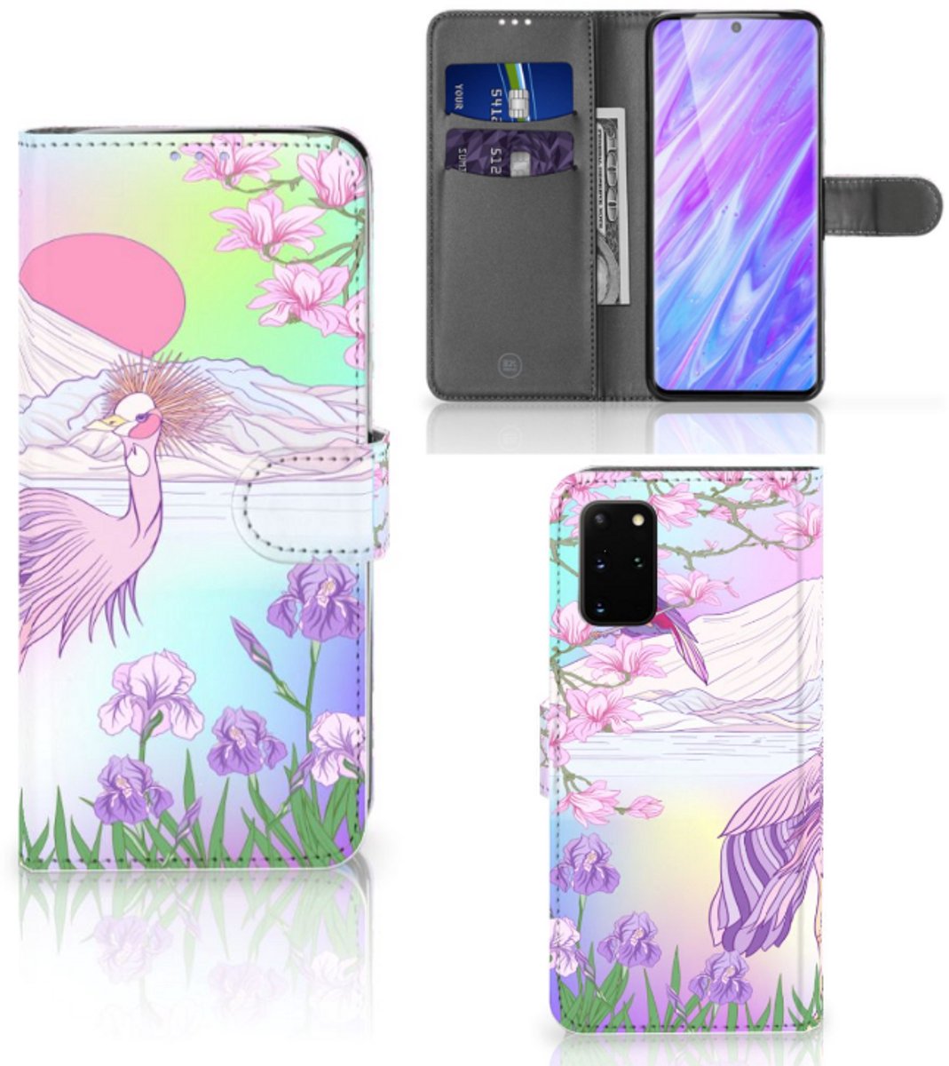 Samsung Galaxy S20 Plus Telefoonhoesje met Pasjes Bird