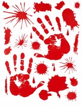 Elite - Bebloede handafdrukken stickers Halloween - Decoratie > Stickers