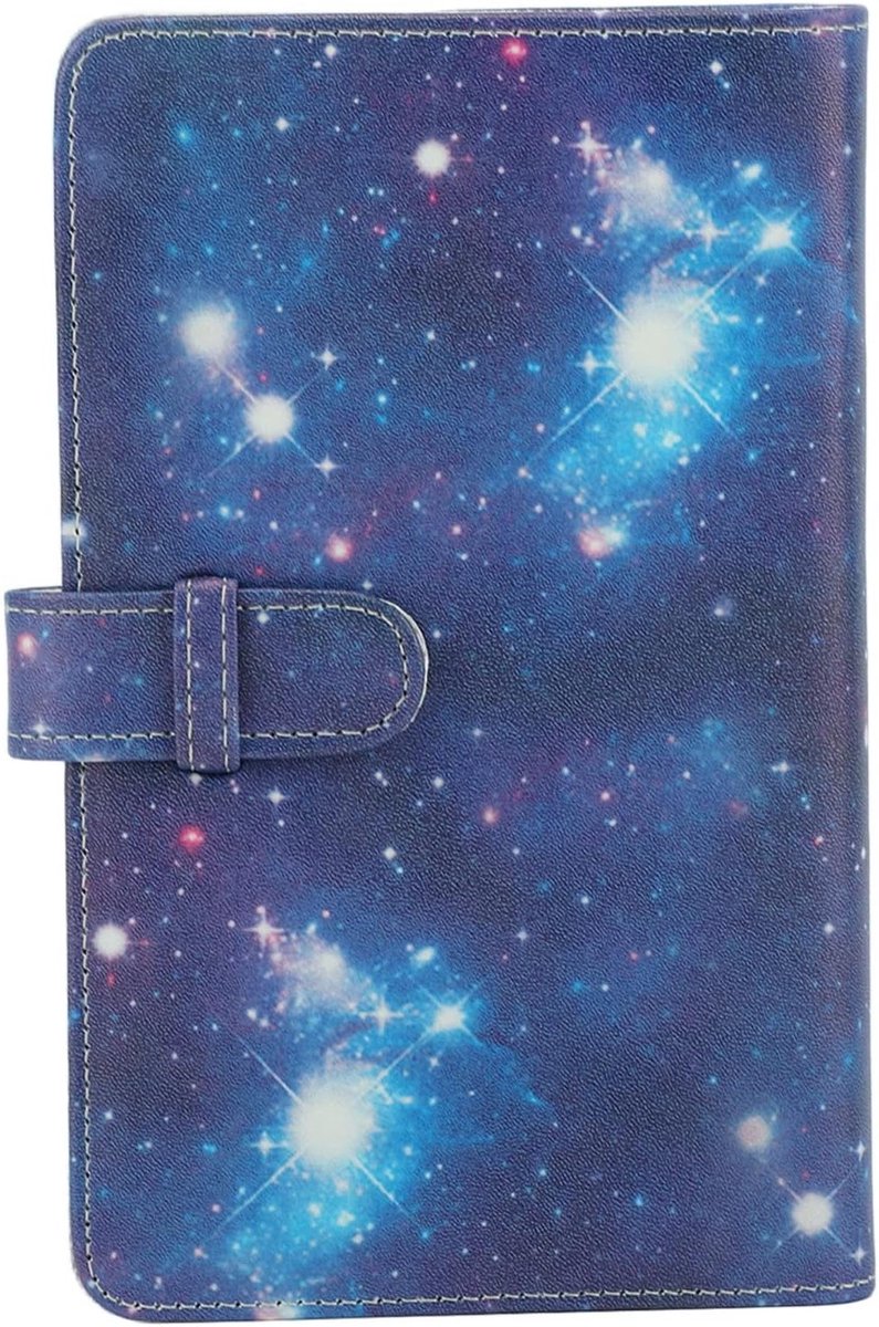 Fotoalbum voor Instax Mini Camera, 3 Inch, 108 Pockets, PU Leer, Waterdichte Opbergruimte, Sterrenhemel Design, Perfect voor Herinneringen