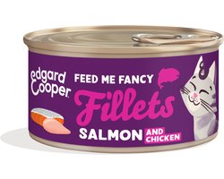 Edgard & Cooper Kattenvoer Fillets Zalm & KIp 70 gr