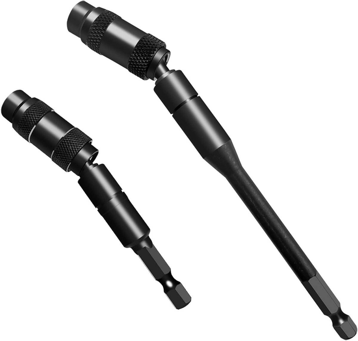Set van 2 magnetische bithouders 1/4 inch, 92 mm en 144 mm, ideaal voor schroeven in krappe ruimtes, draaibare schroevendraaier en precisiewerk