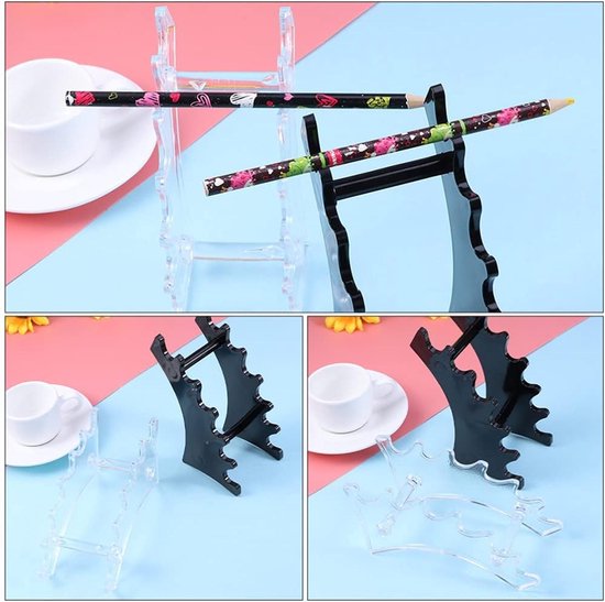 Pen Holder - Makeup Brush - Display Stand - Acrylic Rack - Organizer - Office - Makeup Set - Zalati Shop