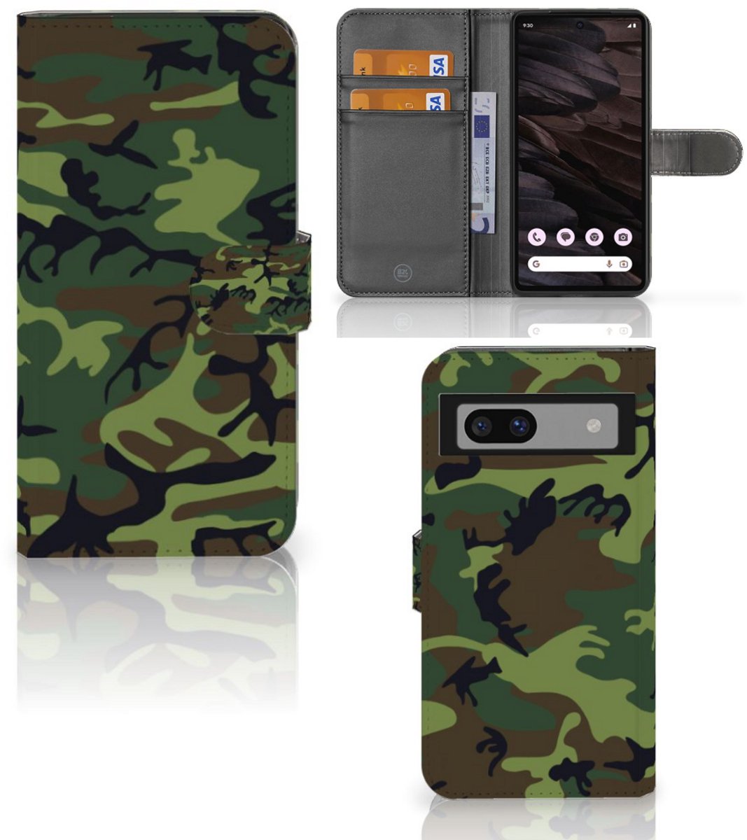Google Pixel 7A Telefoon Hoesje Army Dark