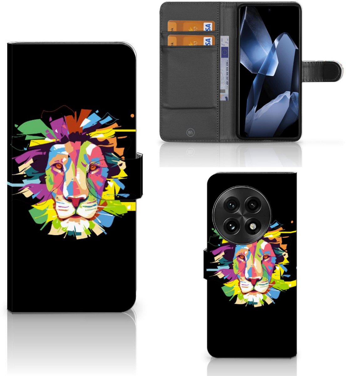 OnePlus 13 Leuk Hoesje Lion Color