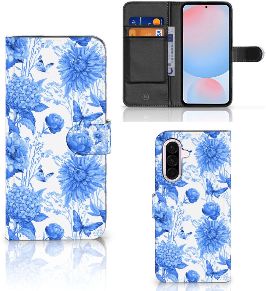 Hoesje voor Samsung Galaxy A56 Flowers Blue