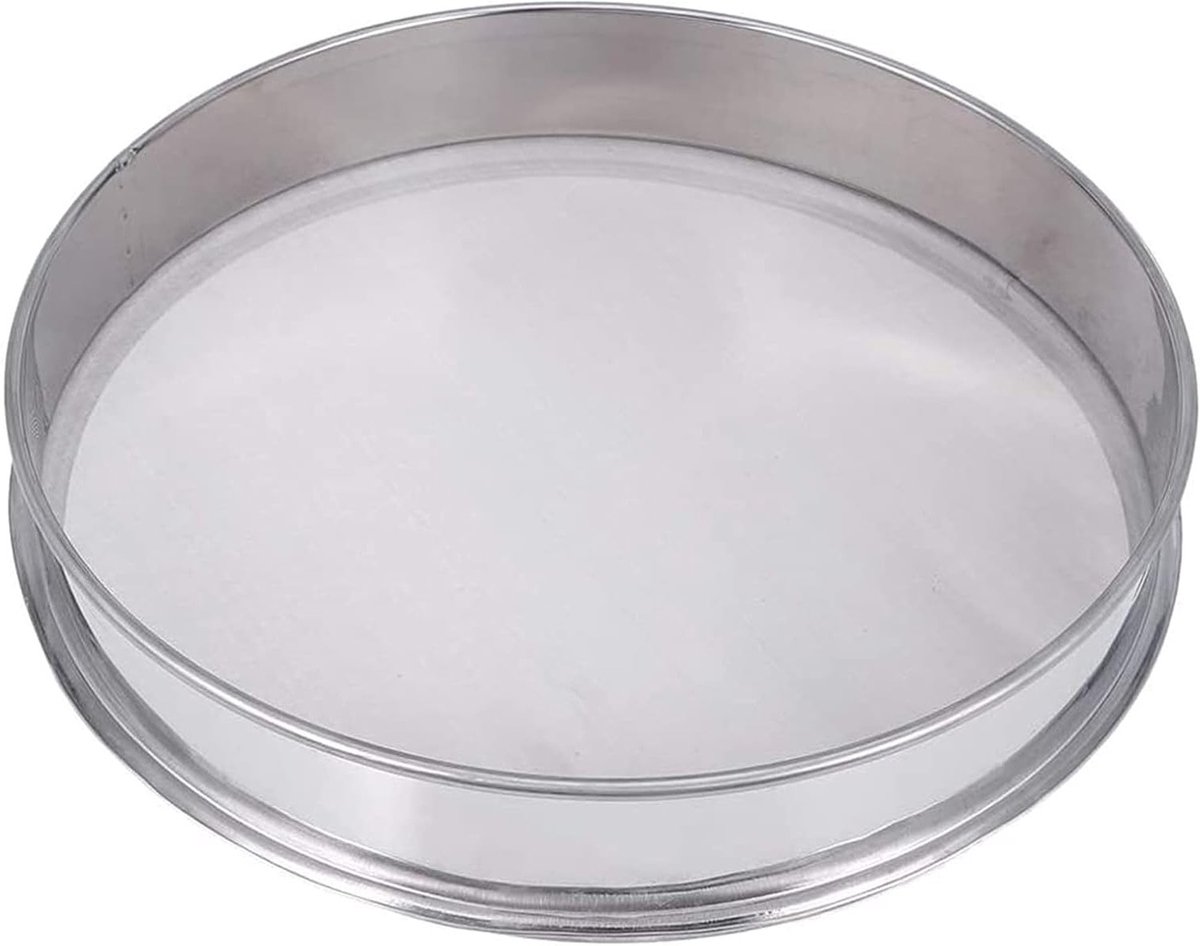 RVS Stapelbare Zeef van 30 cm - Ideaal voor Bloem, Rijst, Noodles en Poedersuiker met 150 Mesh Filter