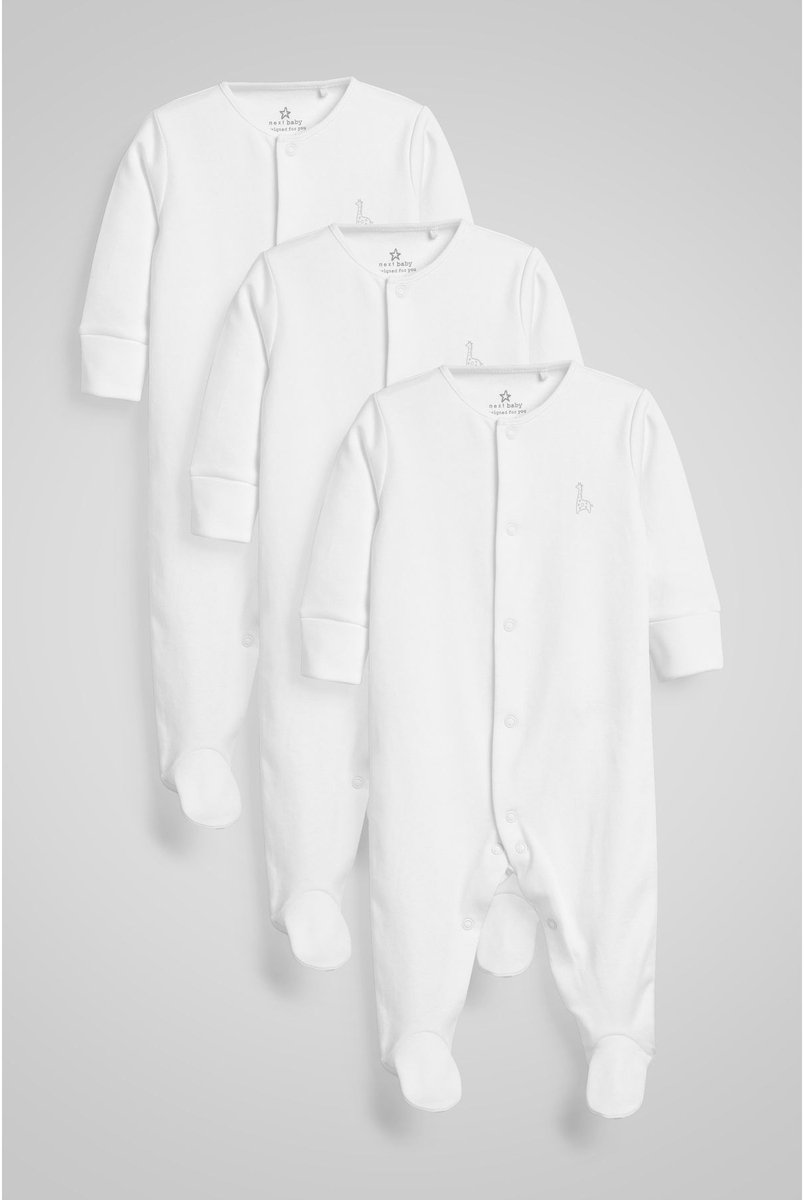 Next Set van 3 babypyjama's van 100% katoen