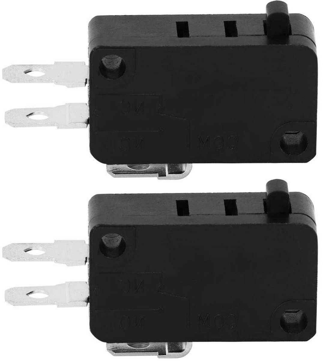 2 Stuks 5E4 Times Deurschakelaar voor Magnetron - Normaal Open, Chest Snap, Elektrische Schakelaar