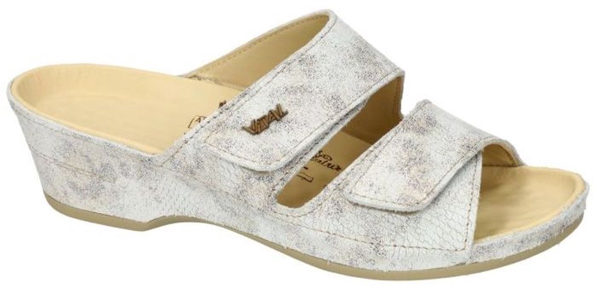 Vital -Dames - off-white/ecru/parel - slippers & muiltjes - maat 41