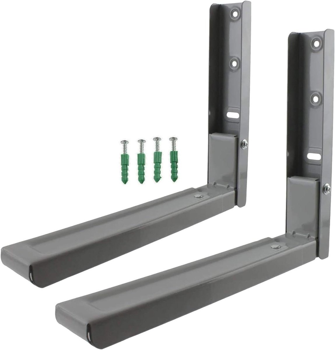 Uitschuifbare Printer Beugels - Scanner Muurbeugels - Ruimte Besparen Kantoor - Verstelbaar tot 480mm - 310mm - 480mm - Zilver/Grijs