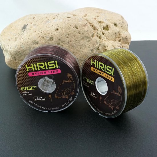 Vislijn Nylon Cord - Monofilament Lijn - Vissen Vangen - Japans Monofilament Nylon - 700m 2 stuks - Groen Bruin — afbeelding 3