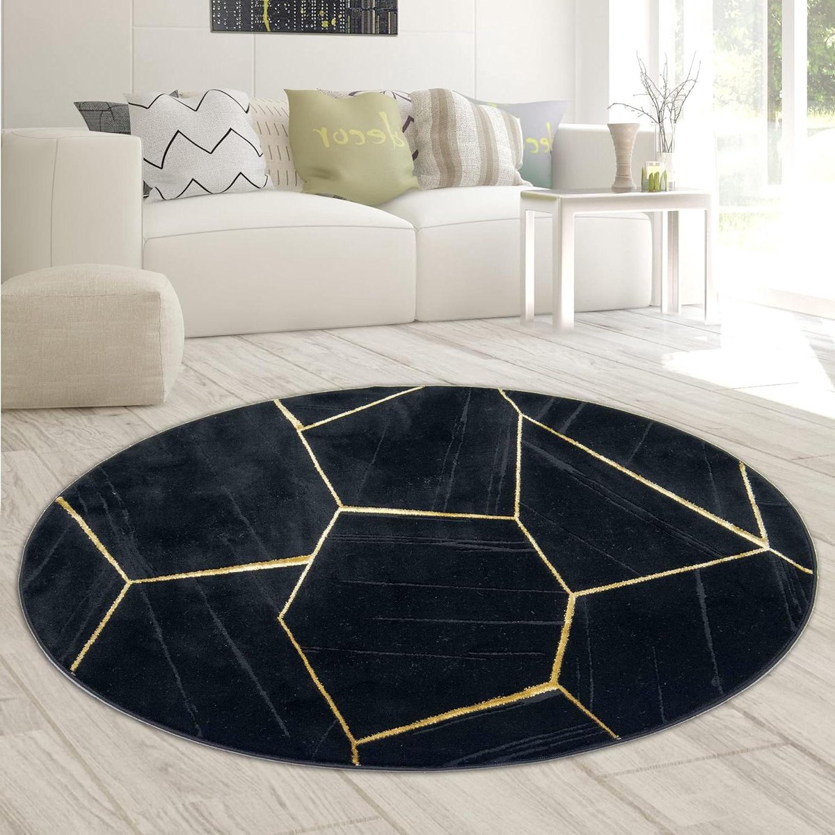 Moderne Woonkamer Tapijt - Geometrisch Vloerkleed - Woonkamer Aankleden - Vloerverwarming 