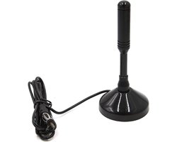 Auto Radio Antenne - AM FM Antenne - Auto Radio Ontvangst - Magnetische Basis - 14 cm Hoogte - Zwart