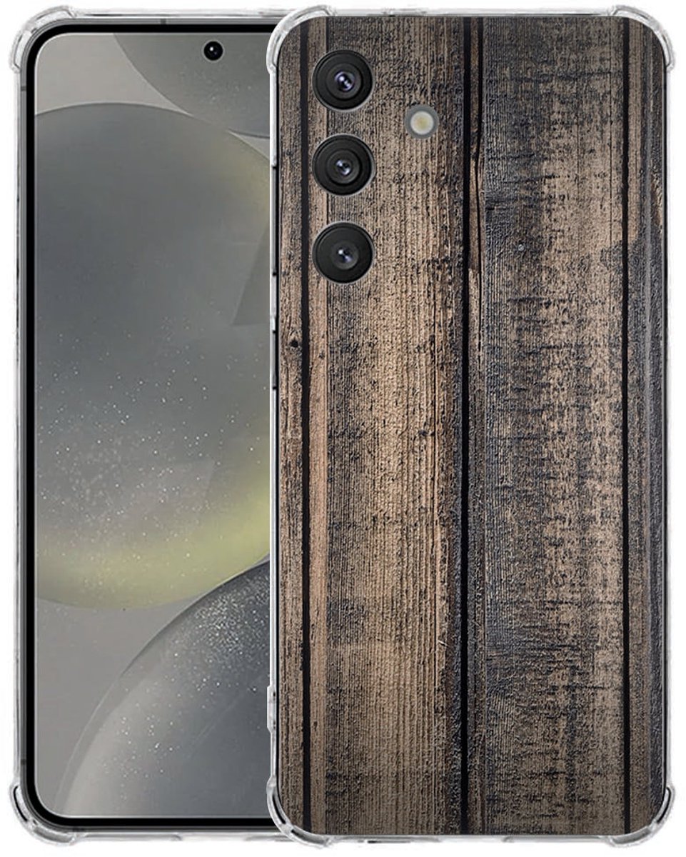 Samsung Galaxy S25 FE Hoesje - Steigerhout TPU Antishock