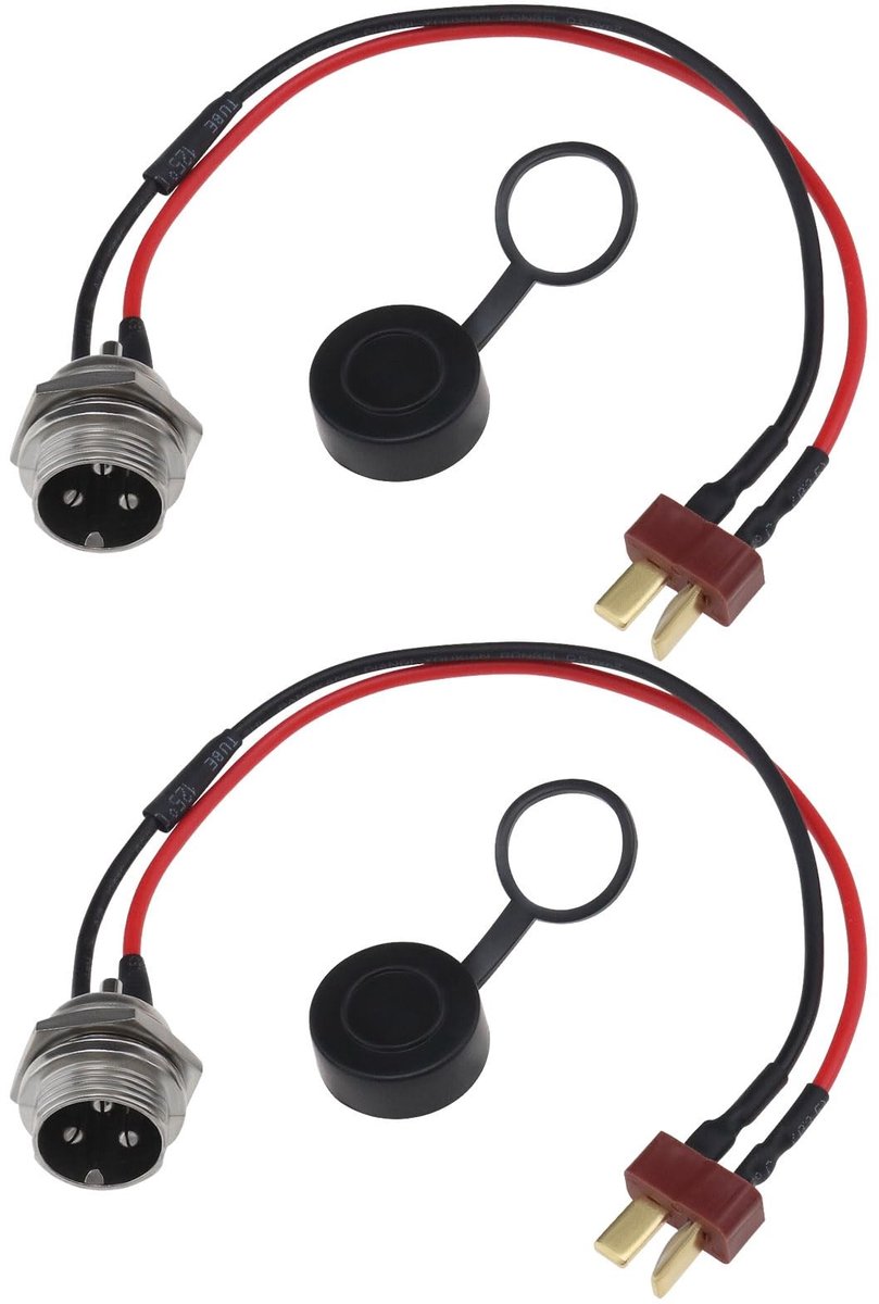 2x Oplaadpoort Powerkabel voor Kugoo M4 Elektrische Scooter - Verbeterde Efficiëntie