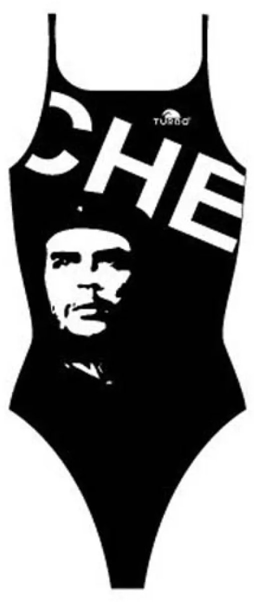 Turbo Che Guevara Zwemkleding Zwart S Vrouw Black / White