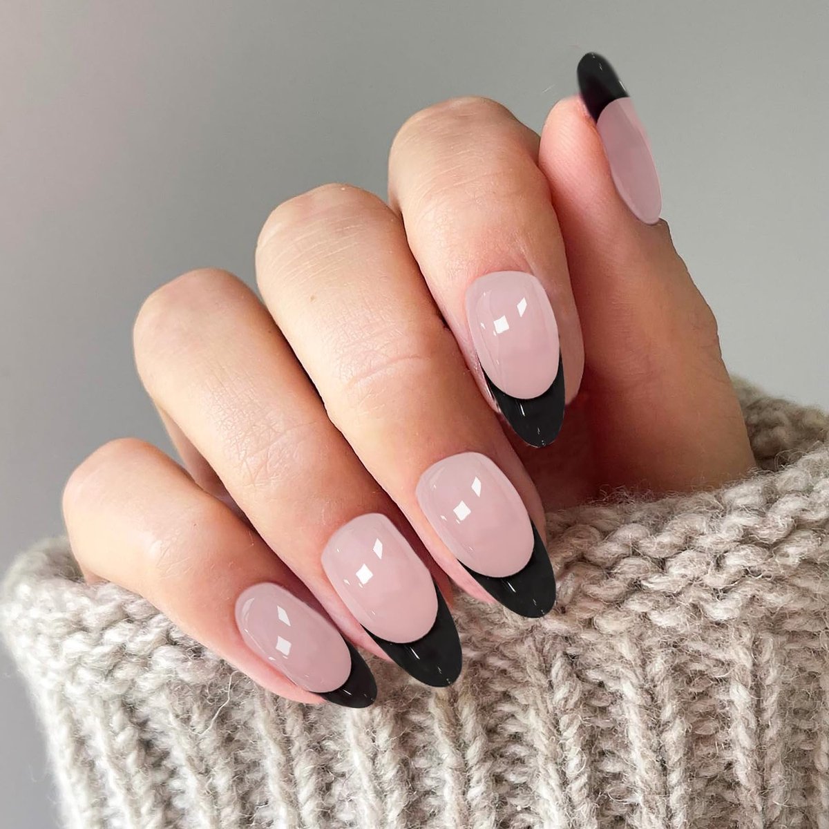 Set van 30 Kunstnagels met Lijm - Lange Franse Press on Nails voor een Perfecte Manicure