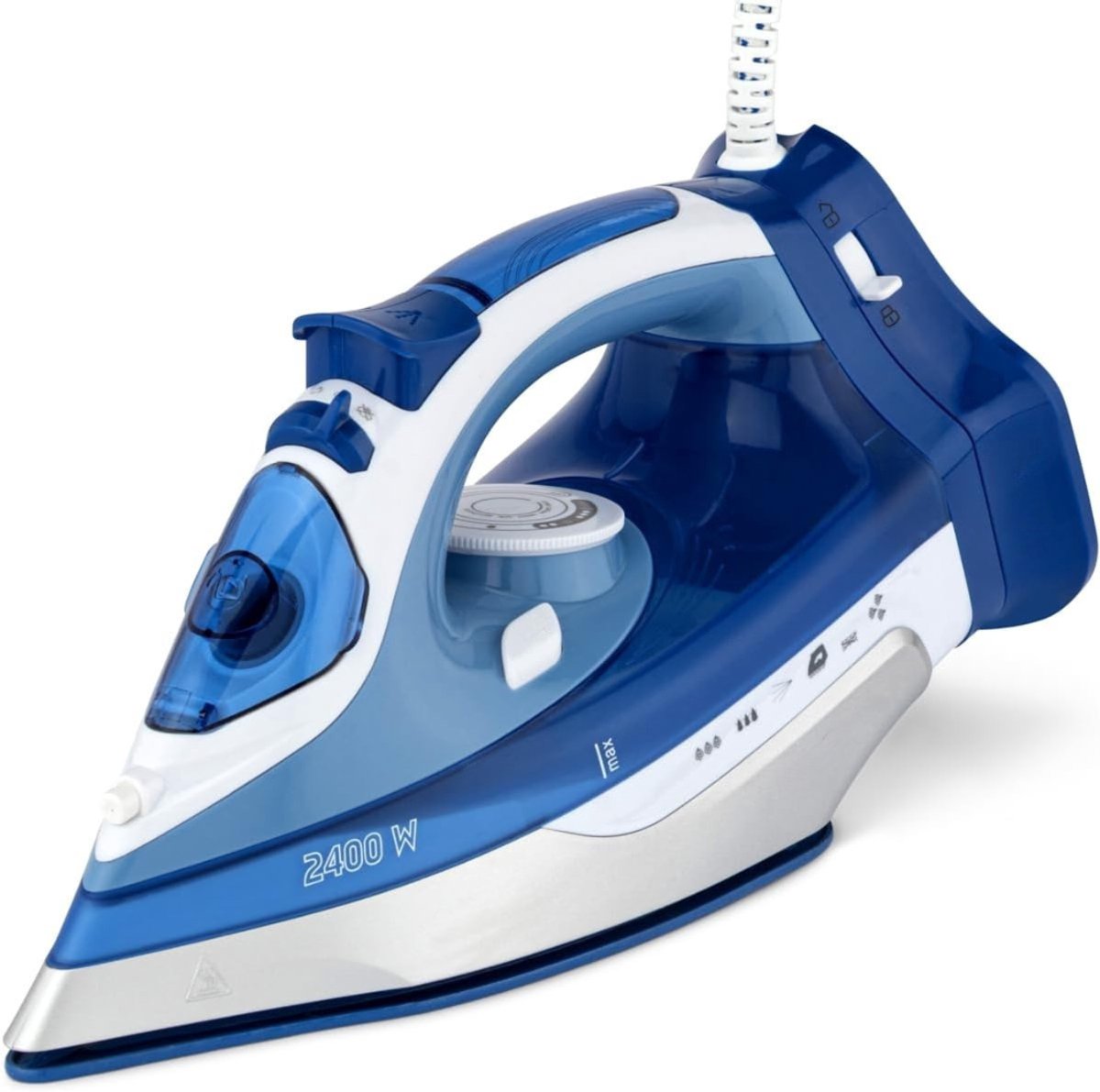 RUX® Strijkijzer Draadloos - Strijkijzer - Stomer Kleding - Wit/Blauw - 34cm x 15cm x 15cm