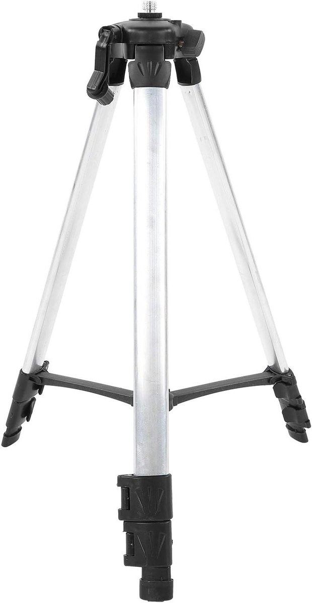 Aluminium Tripod voor Lasers, Lichtgewicht Statief met Niveau-Inclinometer en 5/8 Inch Bevestiging, Hoogte 150 cm