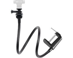 Verstelbare Webcam Stand met 66 cm Flexibele Hals en Bureau Klem voor Diverse Camera's zoals C920, C922 en Brio - 1/4 Inch Draad