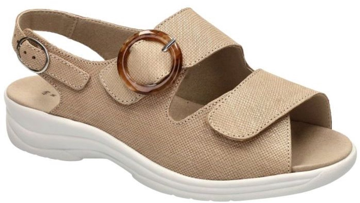 Solidus -Dames - beige - sandalen - maat 39.5