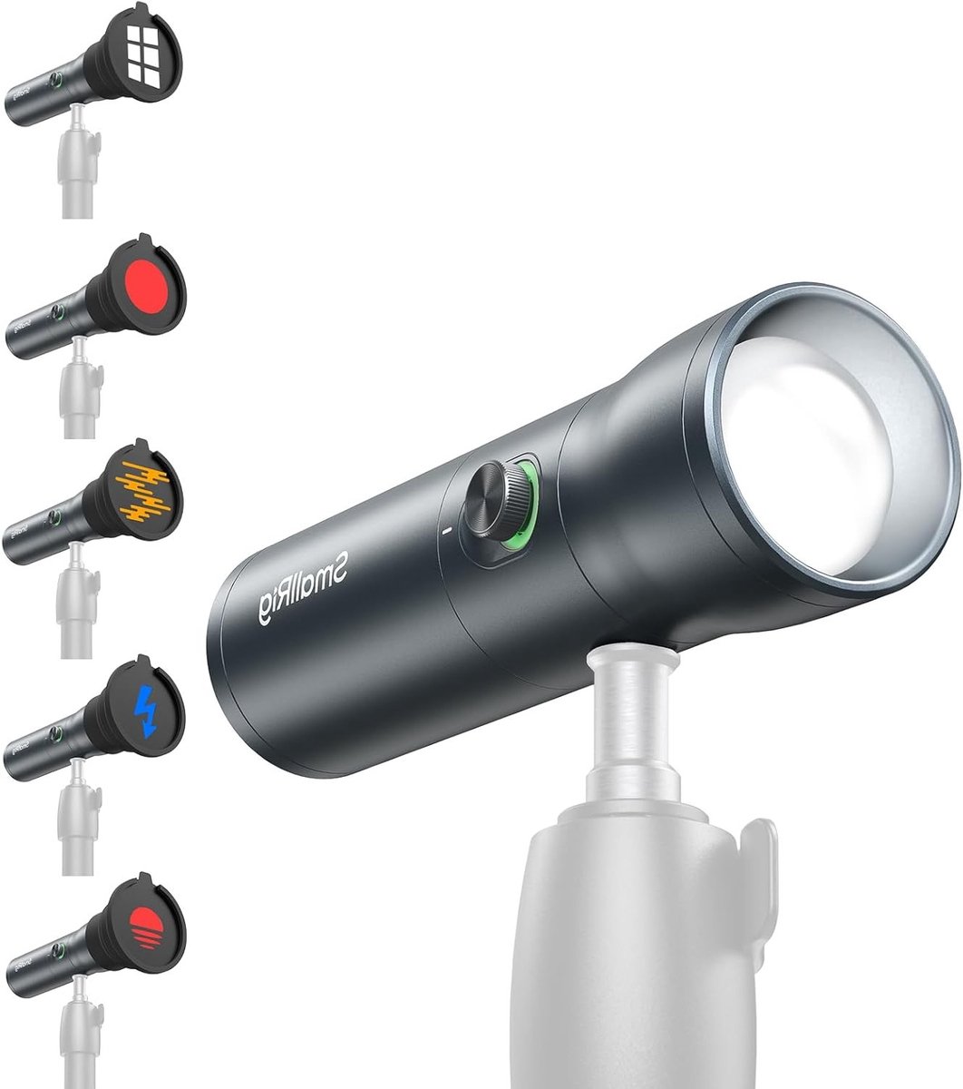 RGB LED Fotografie Flitslicht met 7500mAh Accu, Aluminium, 4 Kleuren en 20 Patronen voor Foto- en Videoproductie Accessoires