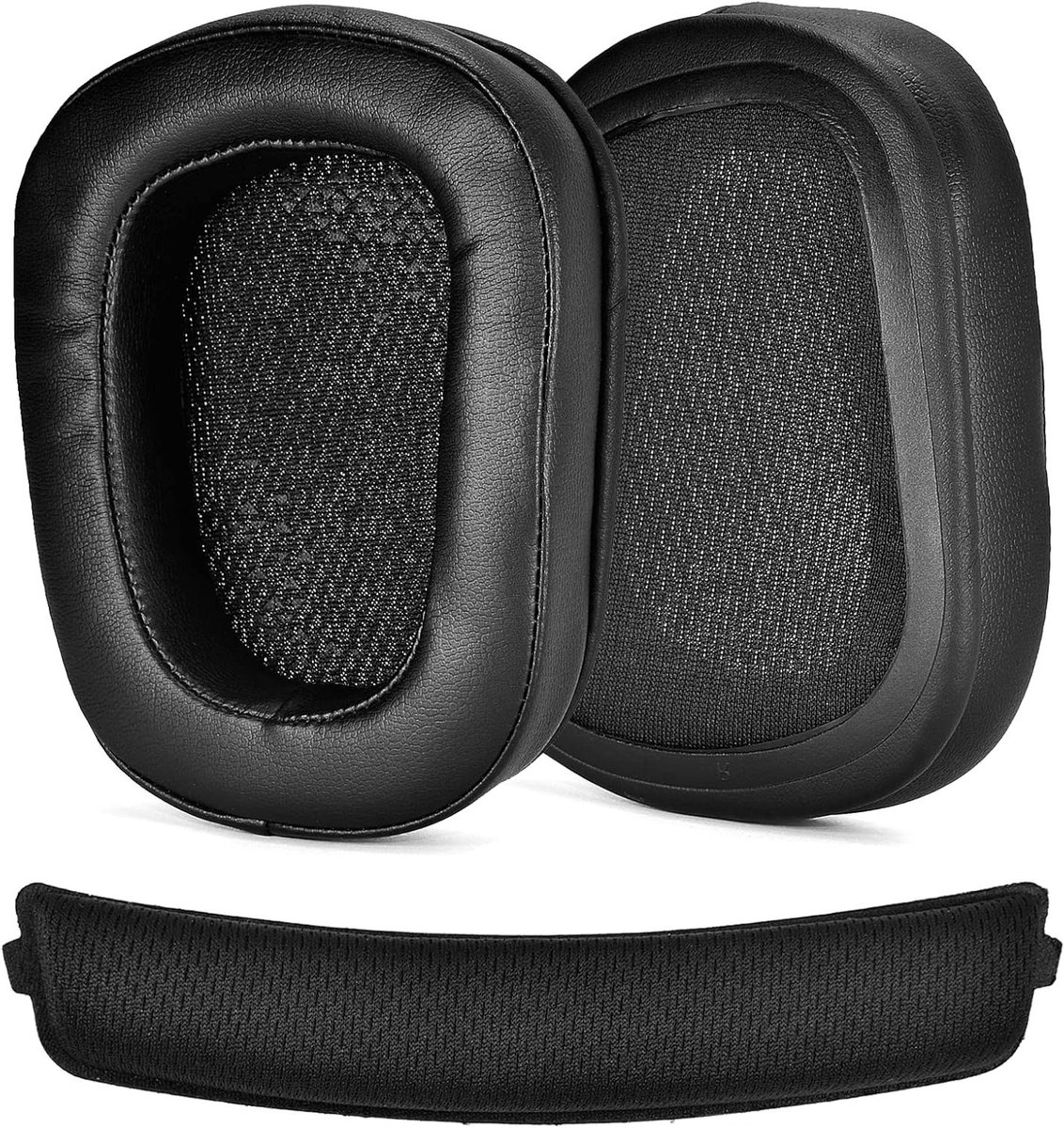 Vervangende Oorkussens en Hoofdband voor Logitech G933 G935 G633 - Comfortabele Leer Oorkussens voor Gaming Hoofdtelefoons met Verbeterde Geluidsisolatie en Duurzaamheid