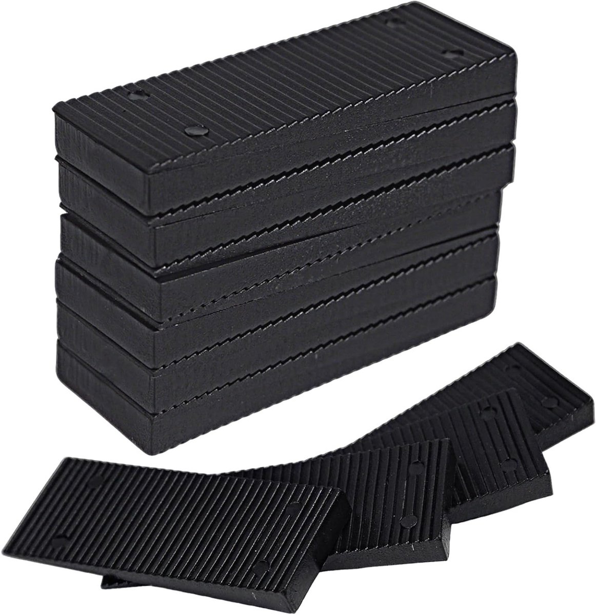 Set van 16 Plastic Compensatie Wedges 8 x 3 cm voor Stabiele Meubels, Ongelijke Tafels en Toiletten