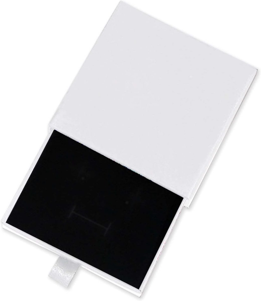 Elegante Geschenkdoos voor Sieraden - Kleine Papieren Doos voor Oorbellen, Kettingen en Ringen - 9 x 9 x 1.7 cm, Perfect voor Cadeaus en Sieradenopslag