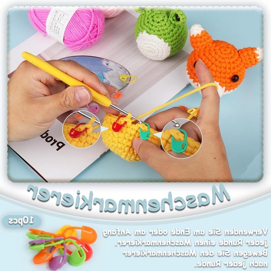 Ergonomische Haaknaalden 2mm en 2.5mm, 2 Stuks Metaal met Zachte TPR Handgreep voor Beginners en Professionals, Ideaal voor Artrose en Comfortabel Haken van Merkloos — afbeelding 4