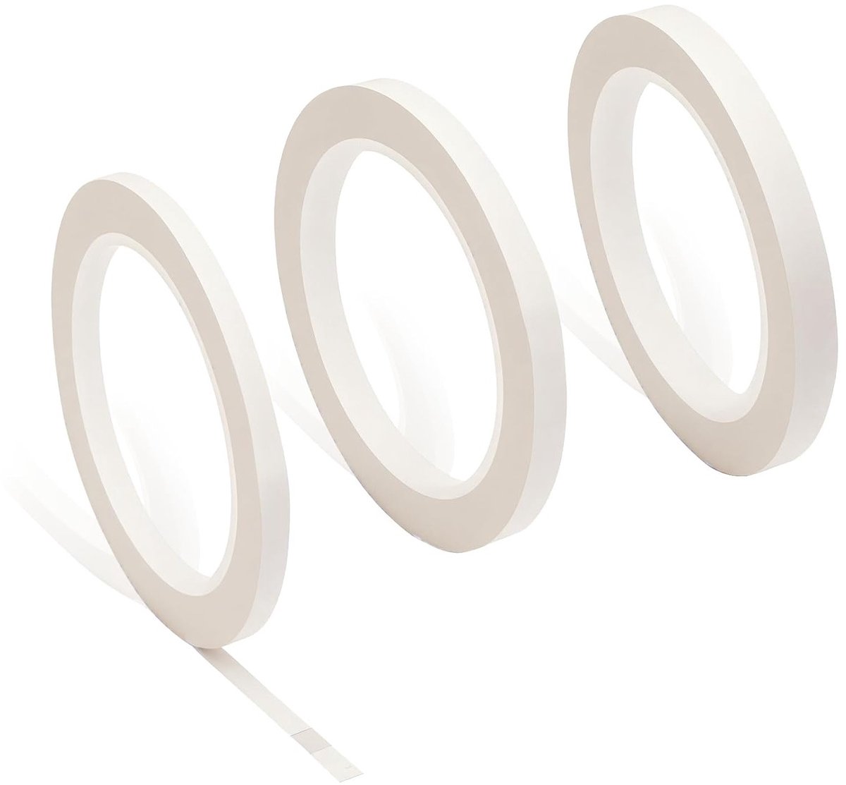 3 Rollen Snelle Positioneringstape - 6mm/8mm/10mm Wit, Zelfklevende Professionele Tape voor Houtbewerking en Klussen