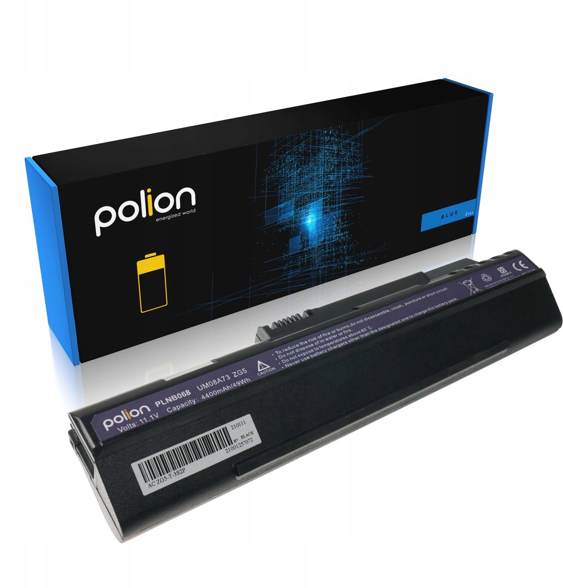 Polion Aspire One 531 Serie - Laptopbatterij - 4400mAh Li-Ion